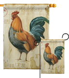 Rooster Farm - Farm Animals Nature Vertical Impressions Decorative Flags HG110131 Made In USA