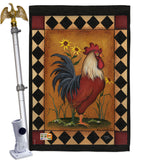 Rooster - Farm Animals Nature Vertical Impressions Decorative Flags HG110073 Made In USA