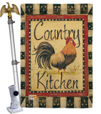 Country Kichen - Farm Animals Nature Vertical Impressions Decorative Flags HG110107 Made In USA