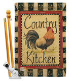 Country Kichen - Farm Animals Nature Vertical Impressions Decorative Flags HG110107 Made In USA