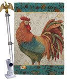 Rooster Spice - Farm Animals Nature Vertical Impressions Decorative Flags HG110118 Made In USA