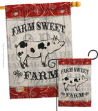 Sweet Farm Pig - Farm Animals Nature Vertical Impressions Decorative Flags HG110119 Made In USA