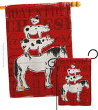 Farm Life - Farm Animals Nature Vertical Impressions Decorative Flags HG110122 Made In USA