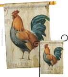 Rooster Farm - Farm Animals Nature Vertical Impressions Decorative Flags HG110131 Made In USA