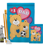 Love Dad - Father's Day Summer Vertical Impressions Decorative Flags HG115036 Made In USA