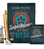 Superhero Dad - Father's Day Summer Vertical Impressions Decorative Flags HG115104 Made In USA