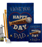 I Love You Dad - Father's Day Summer Vertical Impressions Decorative Flags HG115171 Made In USA