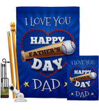 I Love You Dad - Father's Day Summer Vertical Impressions Decorative Flags HG115171 Made In USA