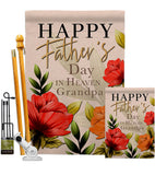 Heavenly Father & Grandpa - Father's Day Summer Vertical Impressions Decorative Flags HG115245 Made In USA