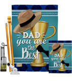 Dad You are the Best - Father's Day Summer Vertical Impressions Decorative Flags HG137048 Made In USA