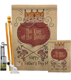 The King Of The House - Father's Day Summer Vertical Impressions Decorative Flags HG137125 Made In USA