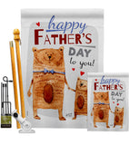 Daddy Bear - Father's Day Summer Vertical Impressions Decorative Flags HG137479 Made In USA