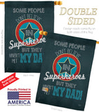 Superhero Dad - Father's Day Summer Vertical Impressions Decorative Flags HG115104 Made In USA