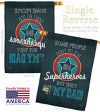 Superhero Dad - Father's Day Summer Vertical Impressions Decorative Flags HG115104 Made In USA