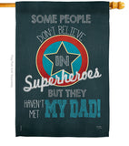 Superhero Dad - Father's Day Summer Vertical Impressions Decorative Flags HG115104 Made In USA