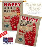 Best Dad Ever - Father's Day Summer Vertical Impressions Decorative Flags HG115134 Made In USA