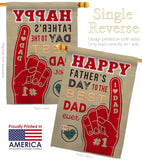 Best Dad Ever - Father's Day Summer Vertical Impressions Decorative Flags HG115134 Made In USA