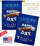 I Love You Dad - Father's Day Summer Vertical Impressions Decorative Flags HG115171 Made In USA