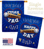 I Love You Dad - Father's Day Summer Vertical Impressions Decorative Flags HG115171 Made In USA