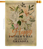 Father & Grandpa - Father's Day Summer Vertical Impressions Decorative Flags HG115242 Made In USA