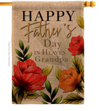 Heavenly Father & Grandpa - Father's Day Summer Vertical Impressions Decorative Flags HG115245 Made In USA
