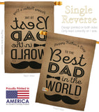 Best Dad in the World - Father's Day Summer Vertical Impressions Decorative Flags HG137049 Made In USA