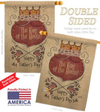 The King Of The House - Father's Day Summer Vertical Impressions Decorative Flags HG137125 Made In USA