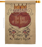The King Of The House - Father's Day Summer Vertical Impressions Decorative Flags HG137125 Made In USA