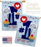 Number 1 Dad - Father's Day Summer Vertical Impressions Decorative Flags HG137152 Made In USA