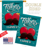 Dad Mustache - Father's Day Summer Vertical Impressions Decorative Flags HG137153 Made In USA