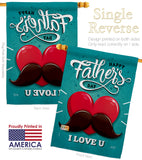 Dad Mustache - Father's Day Summer Vertical Impressions Decorative Flags HG137153 Made In USA