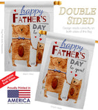 Daddy Bear - Father's Day Summer Vertical Impressions Decorative Flags HG137479 Made In USA