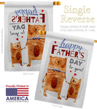 Daddy Bear - Father's Day Summer Vertical Impressions Decorative Flags HG137479 Made In USA