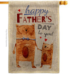 Daddy Bear - Father's Day Summer Vertical Impressions Decorative Flags HG137479 Made In USA