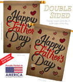 Happy Father's Day - Father's Day Summer Vertical Impressions Decorative Flags HG191087 Made In USA