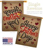 Happy Father's Day - Father's Day Summer Vertical Impressions Decorative Flags HG191087 Made In USA