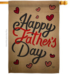 Happy Father's Day - Father's Day Summer Vertical Impressions Decorative Flags HG191087 Made In USA