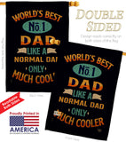 Cooler Dad - Father's Day Summer Vertical Impressions Decorative Flags HG192187 Made In USA