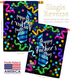 Best Tie Father - Father's Day Summer Vertical Impressions Decorative Flags HG192569 Made In USA