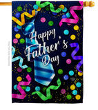 Best Tie Father - Father's Day Summer Vertical Impressions Decorative Flags HG192569 Made In USA