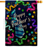 Best Tie Father - Father's Day Summer Vertical Impressions Decorative Flags HG192569 Made In USA