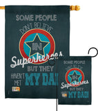 Superhero Dad - Father's Day Summer Vertical Impressions Decorative Flags HG115104 Made In USA