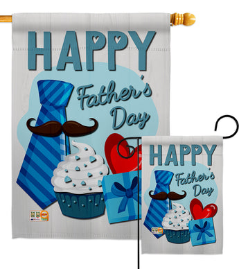 Happy Father's Day - Father's Day Summer Vertical Impressions Decorative Flags HG115117 Made In USA