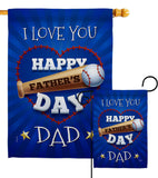 I Love You Dad - Father's Day Summer Vertical Impressions Decorative Flags HG115171 Made In USA