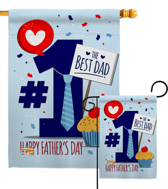 Fancy Dad Day - Father's Day Summer Vertical Impressions Decorative Flags HG115152 Made In USA