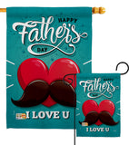 Dad Mustache - Father's Day Summer Vertical Impressions Decorative Flags HG137153 Made In USA