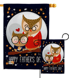 Owls Father's Day - Father's Day Summer Vertical Impressions Decorative Flags HG137177 Made In USA