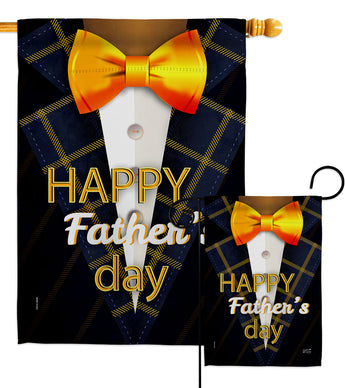 Suited Up Father's Day - Father's Day Summer Vertical Impressions Decorative Flags HG137502 Made In USA