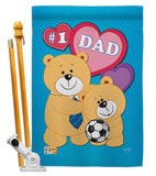 Love Dad - Father's Day Summer Vertical Impressions Decorative Flags HG115036 Made In USA