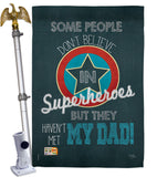 Superhero Dad - Father's Day Summer Vertical Impressions Decorative Flags HG115104 Made In USA